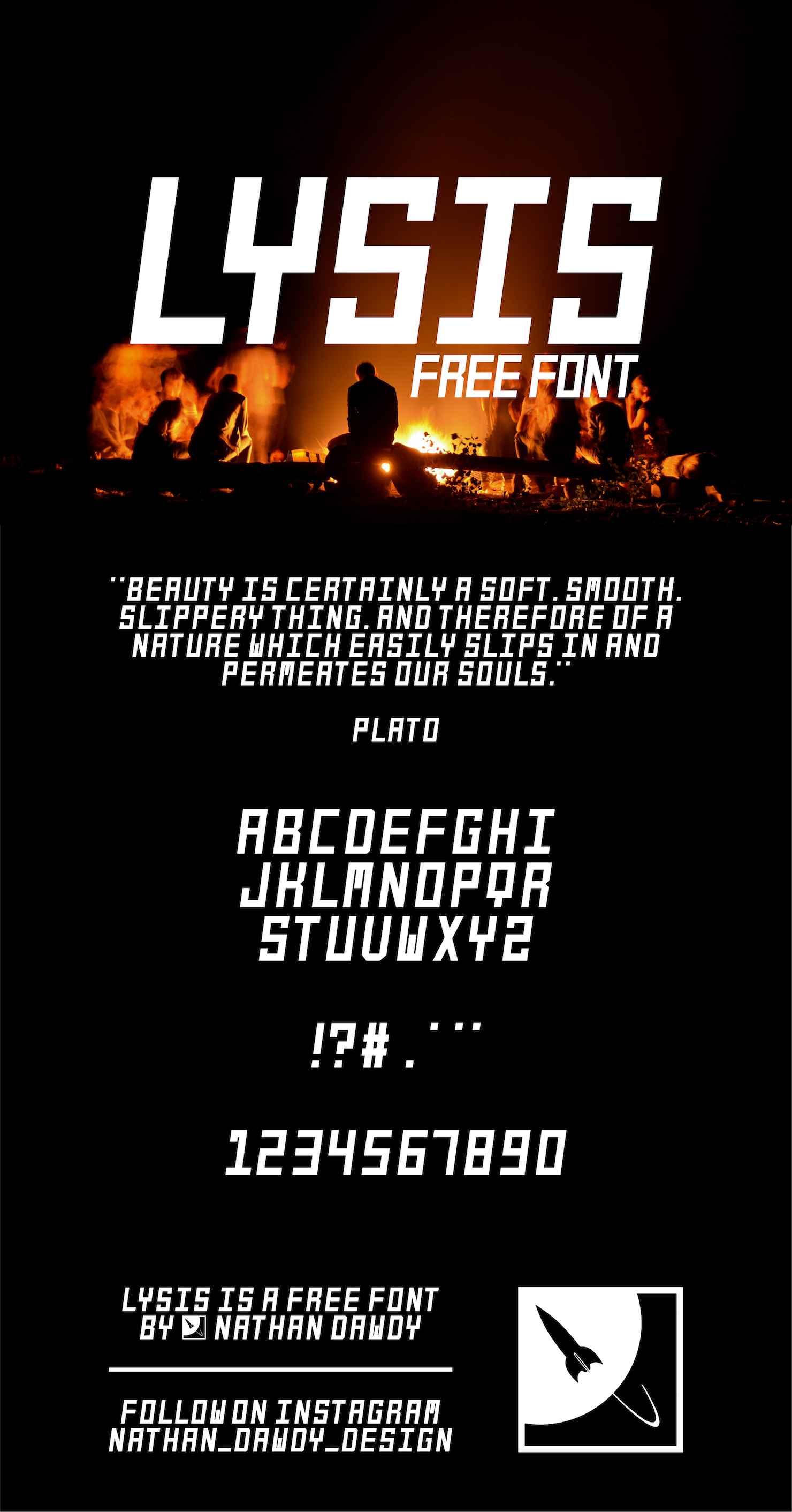 Free Download: Lysis Font poster