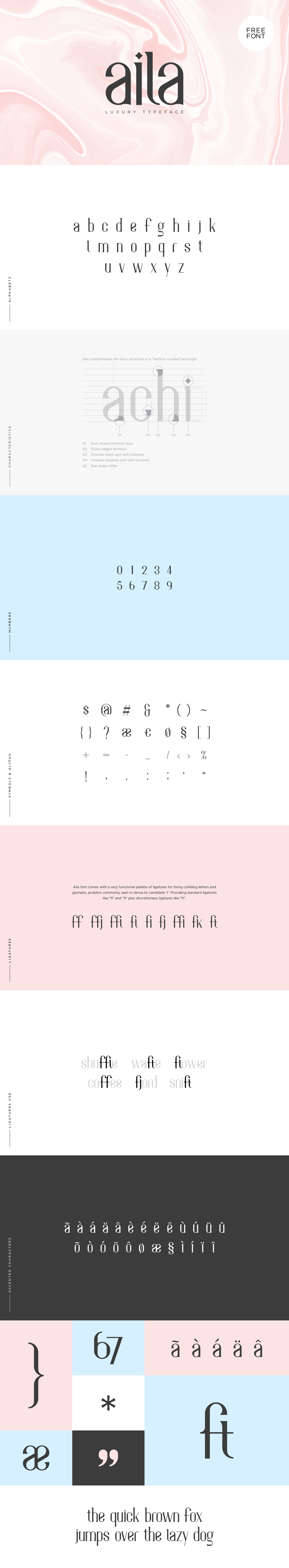 Free Download: Aila Font ailz