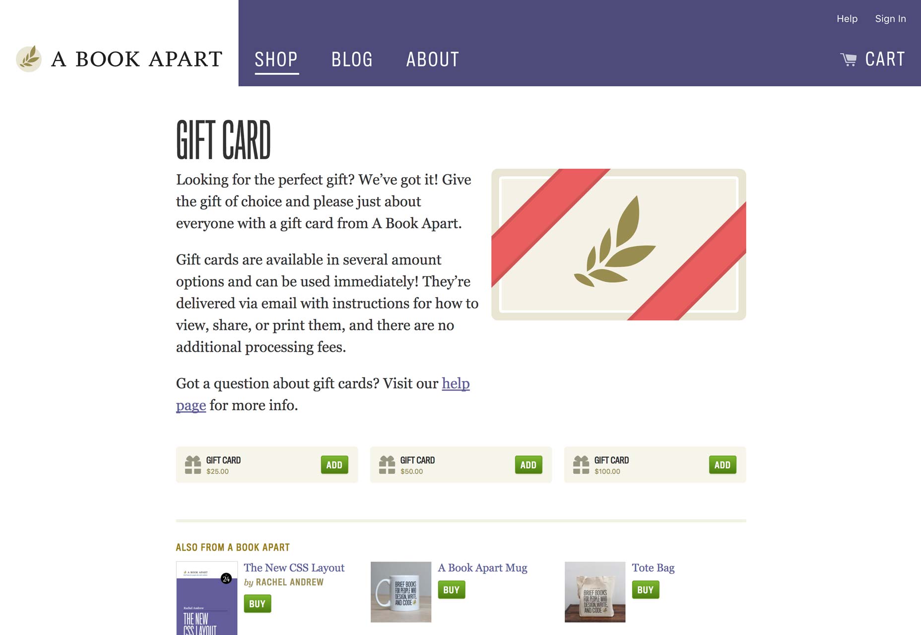 30 Creative Gifts for Designers, Christmas 2017 giftcard