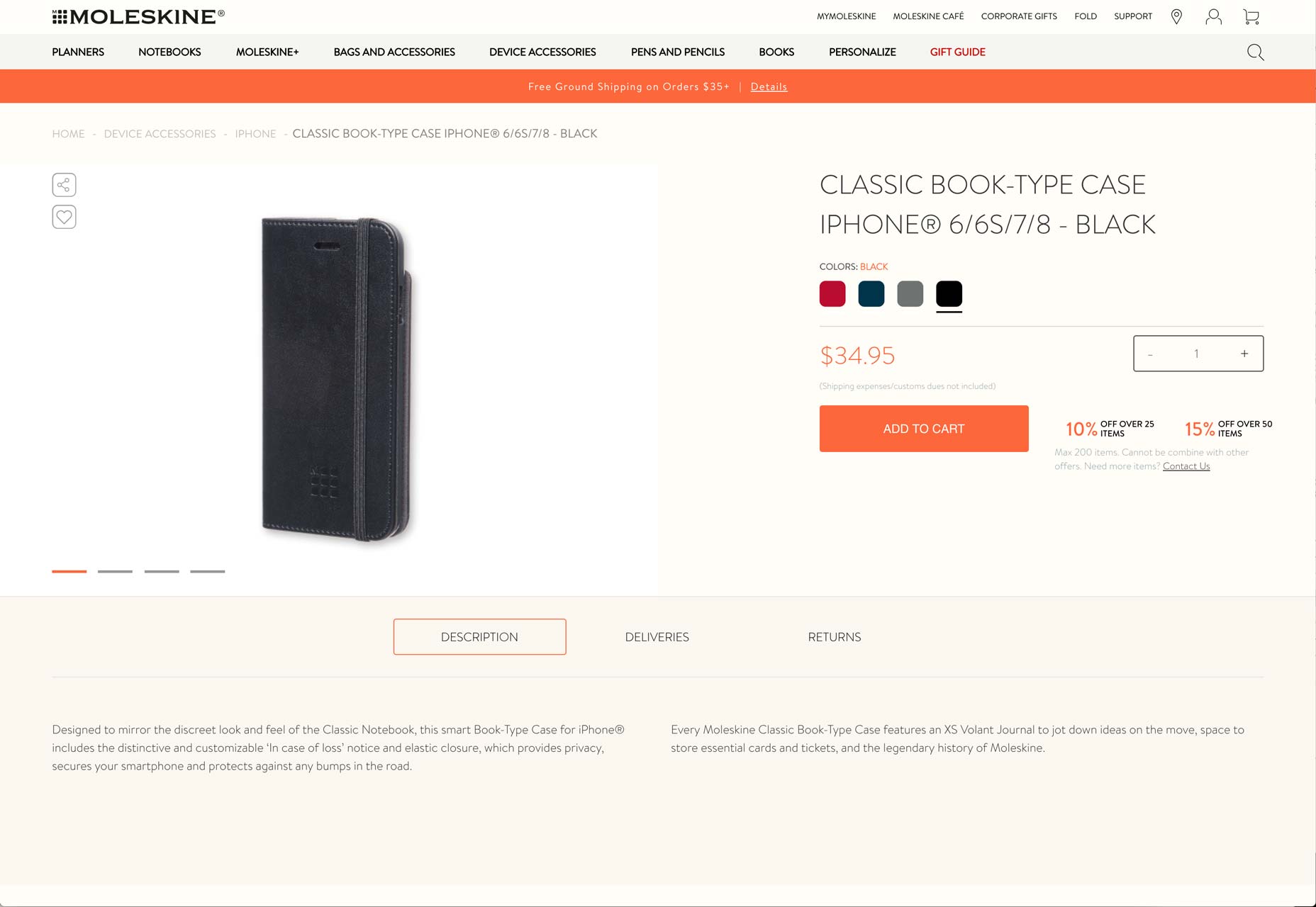 30 Creative Gifts for Designers, Christmas 2017 moleskine-phonecase