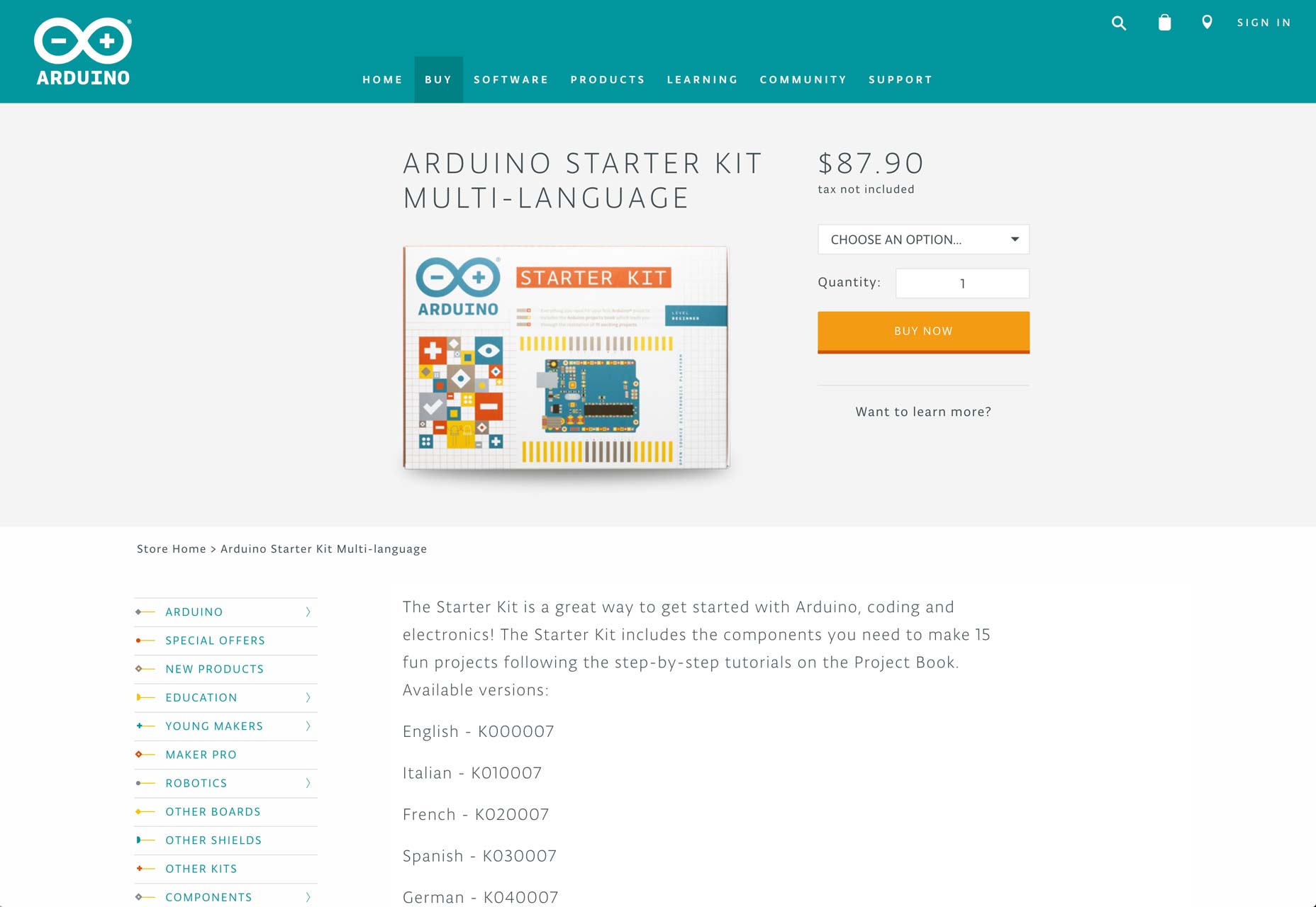 30 Creative Gifts for Designers, Christmas 2017 arduino-kit