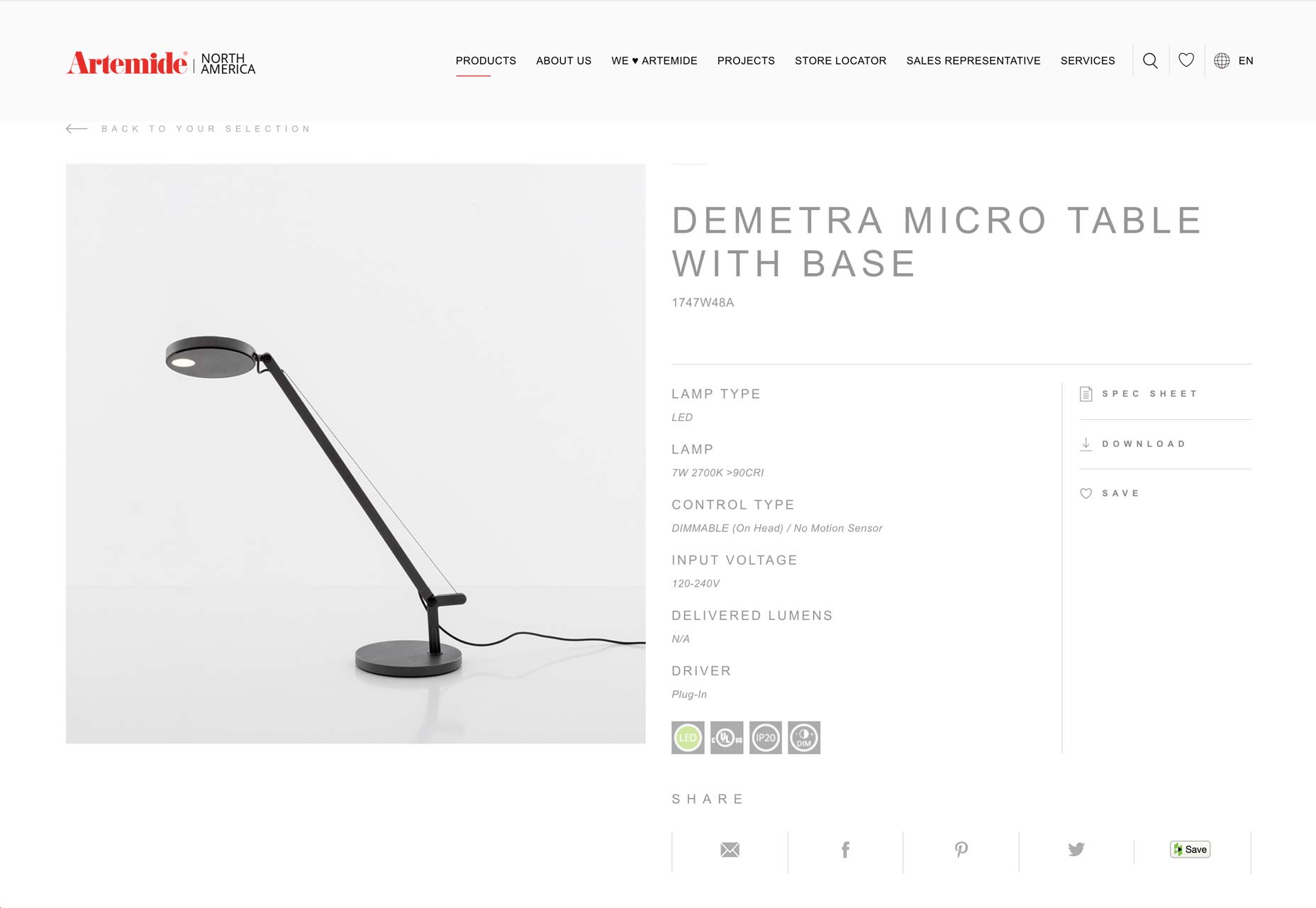 30 Creative Gifts for Designers, Christmas 2017 artemide-lamp