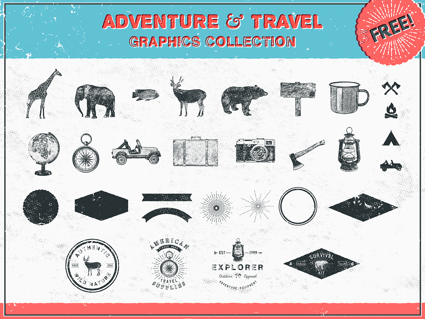 Free Download: Free Adventure and Travel Graphics Collection a1