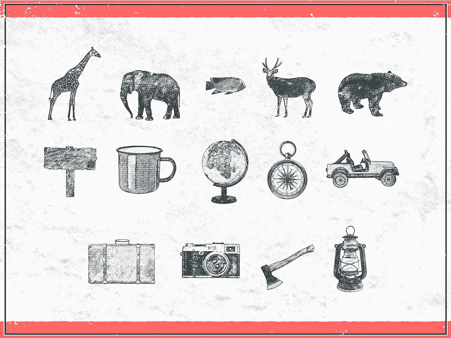Free Download: Free Adventure and Travel Graphics Collection a4