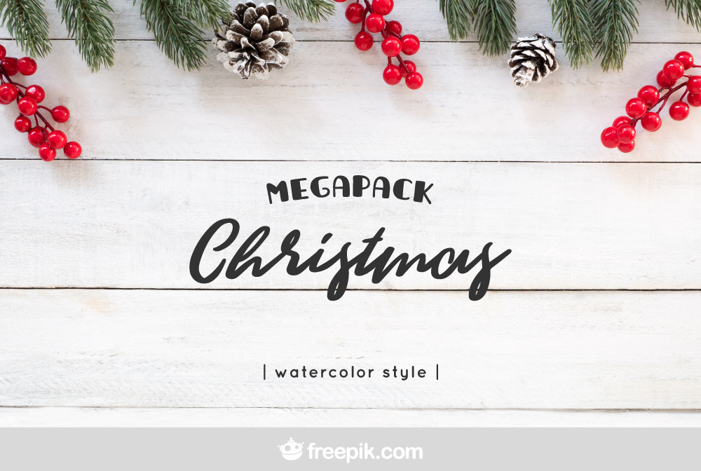 Free Download: Watercolor Christmas 1
