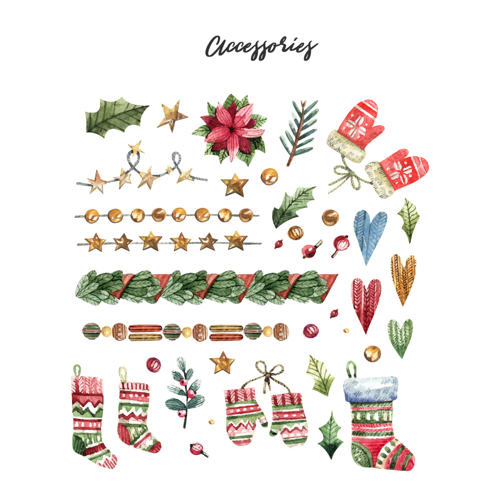Free Download: Watercolor Christmas 4