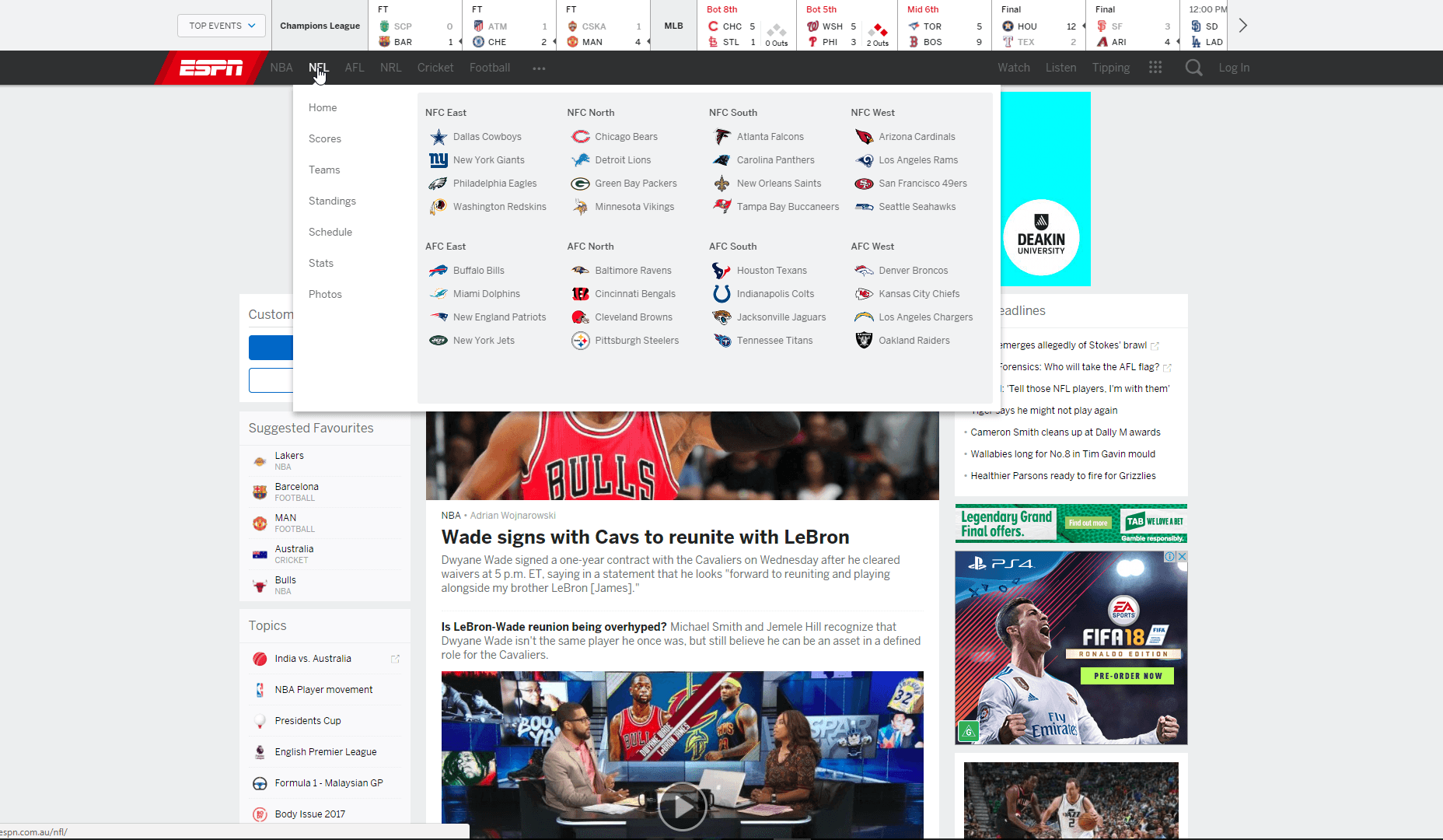 11 Ways to Design the Perfect Site Navigation ESPN