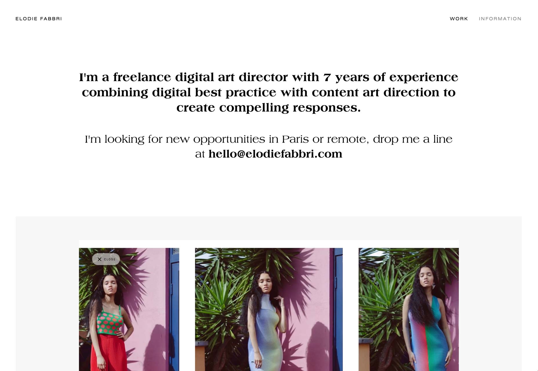 20 Best New Portfolio Sites, November 2017 elodiefabbri