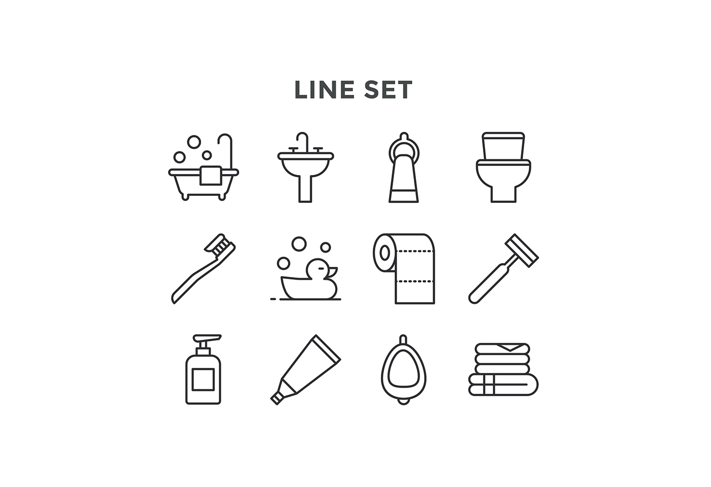 Free Download: Bathroom Icons b3