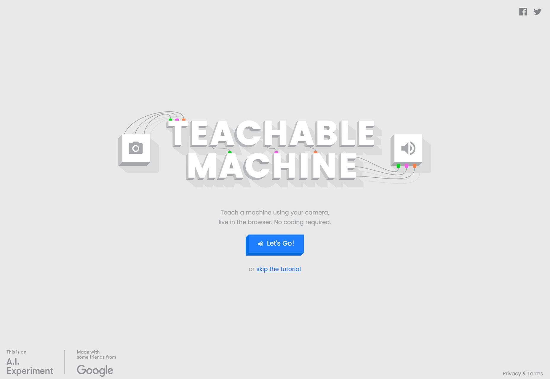 What’s New for Designers, November 2017 teachable-machine