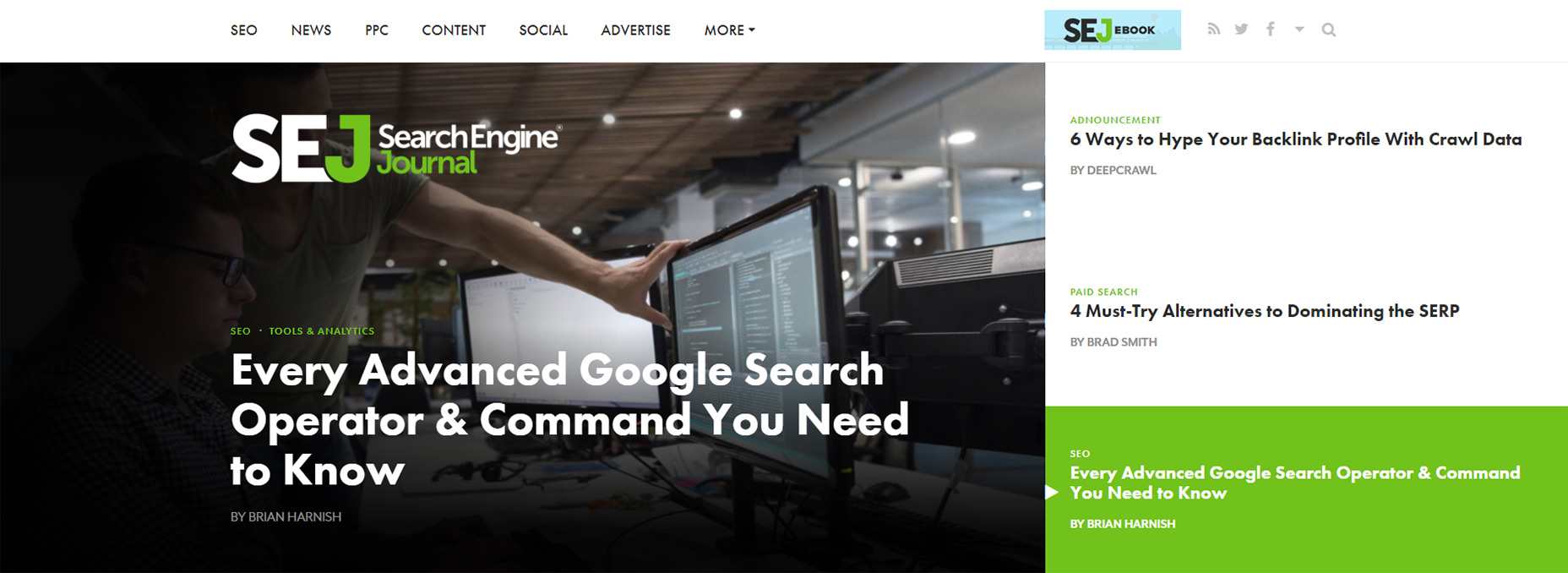 9 Must-Have Features For Magazine-Style Blogs 04-search-engine-journal-featured-widget