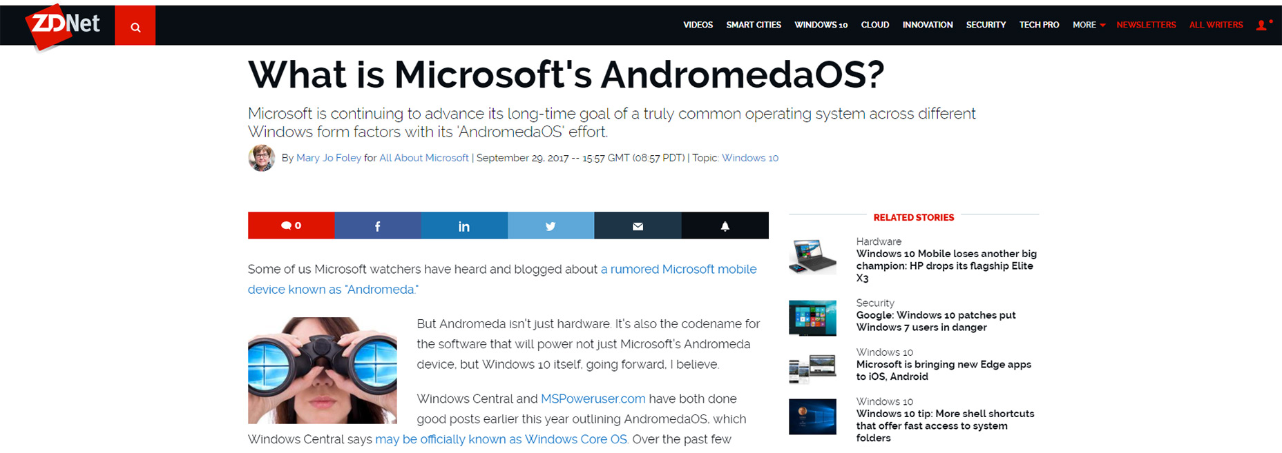 9 Must-Have Features For Magazine-Style Blogs 05-zdnet-sharing-buttons