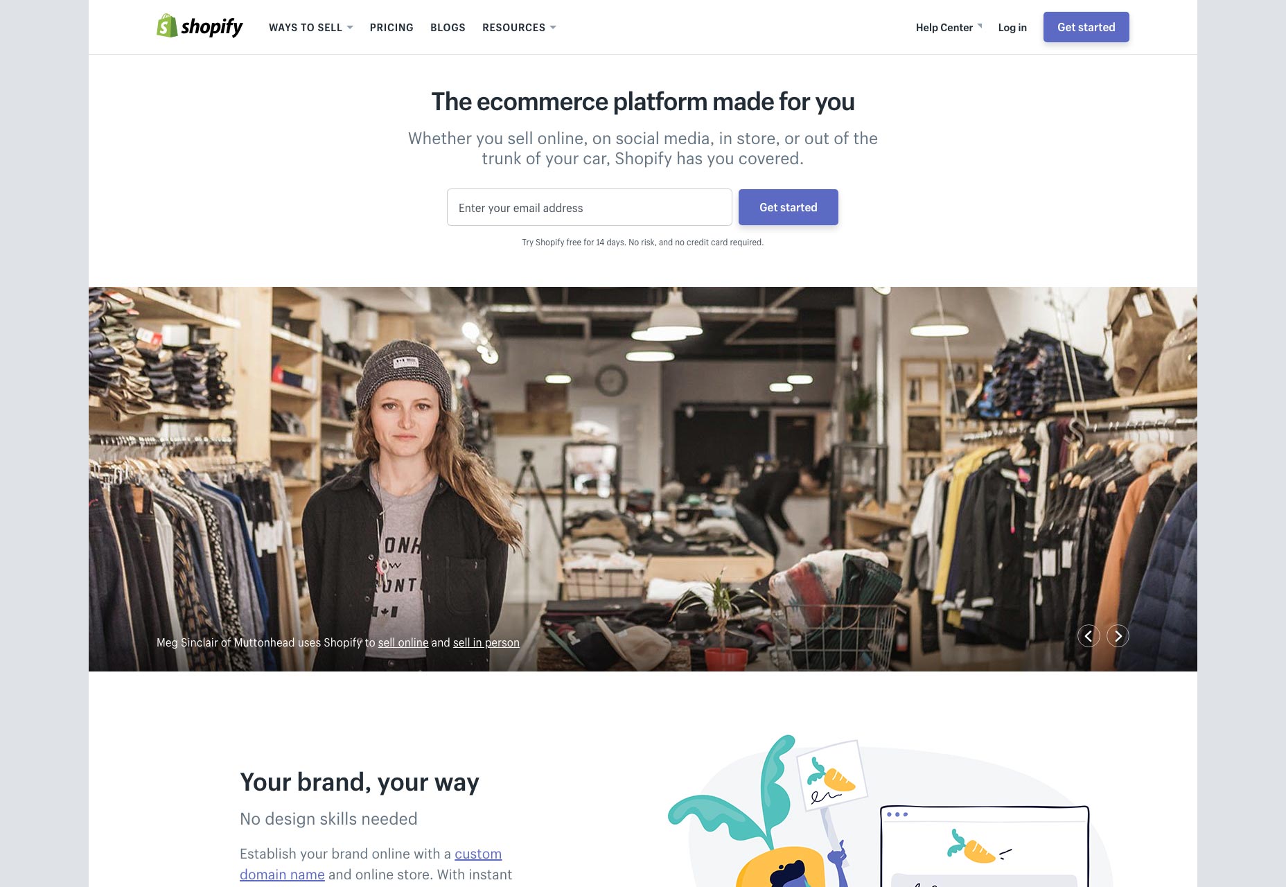 14 Best eCommerce Options for Designers 01-shopify