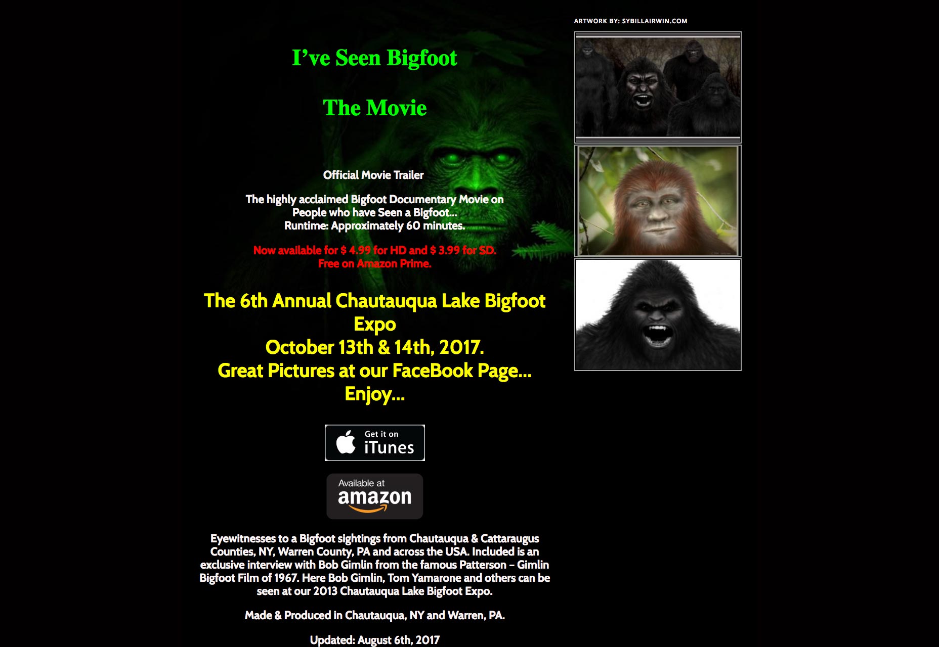 13 Spookiest Sites on the Web 10-bigfoot