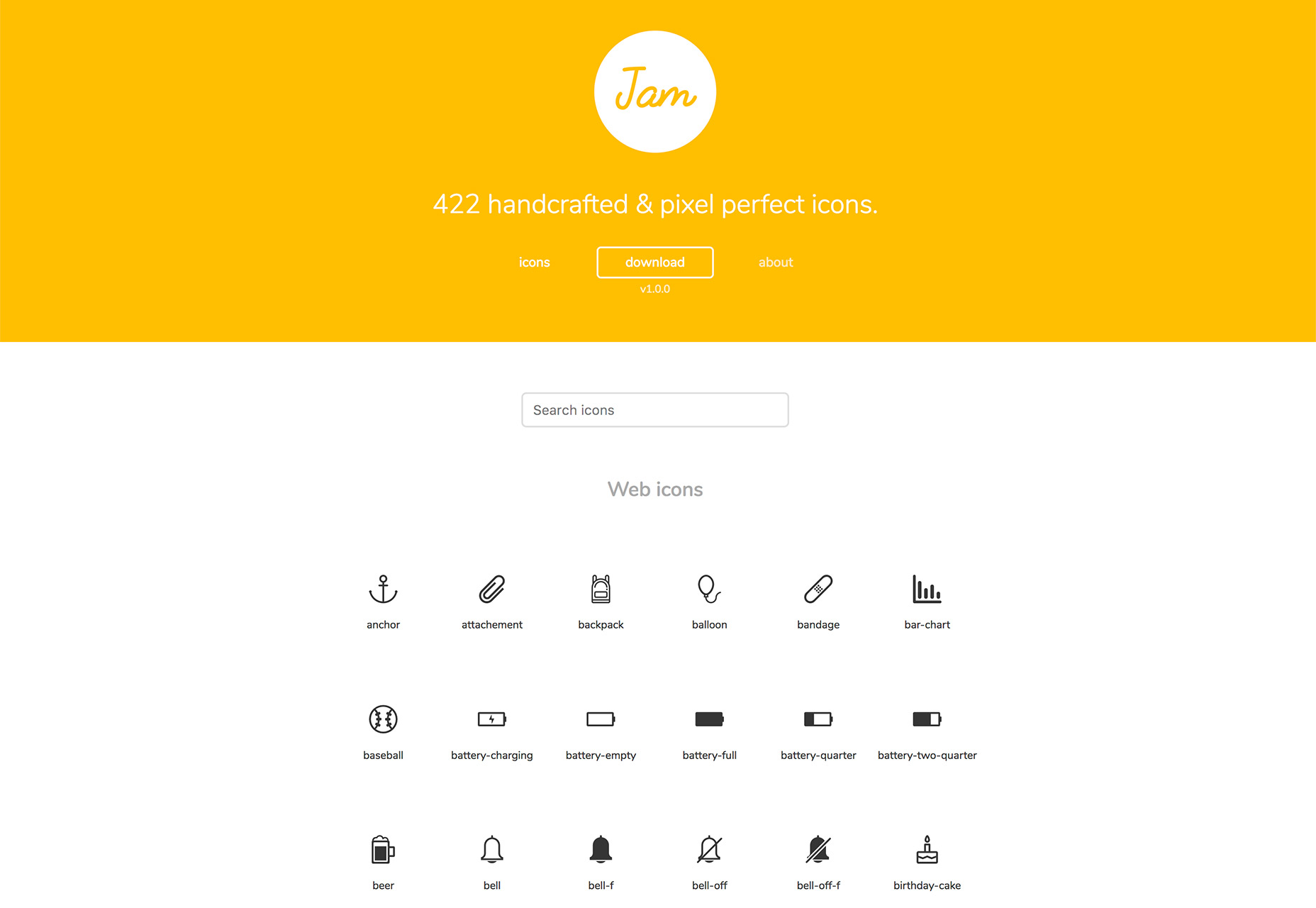 What’s New for Designers, October 2017 jam-icons