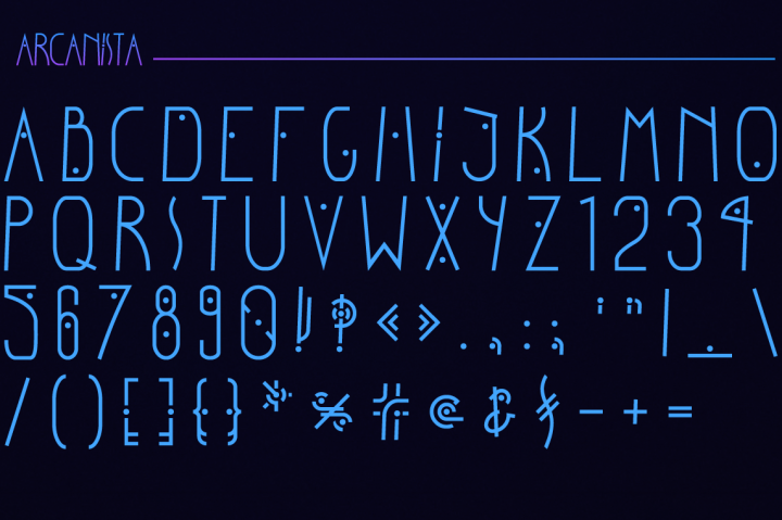 Free Download: Arcanista Font aaaa