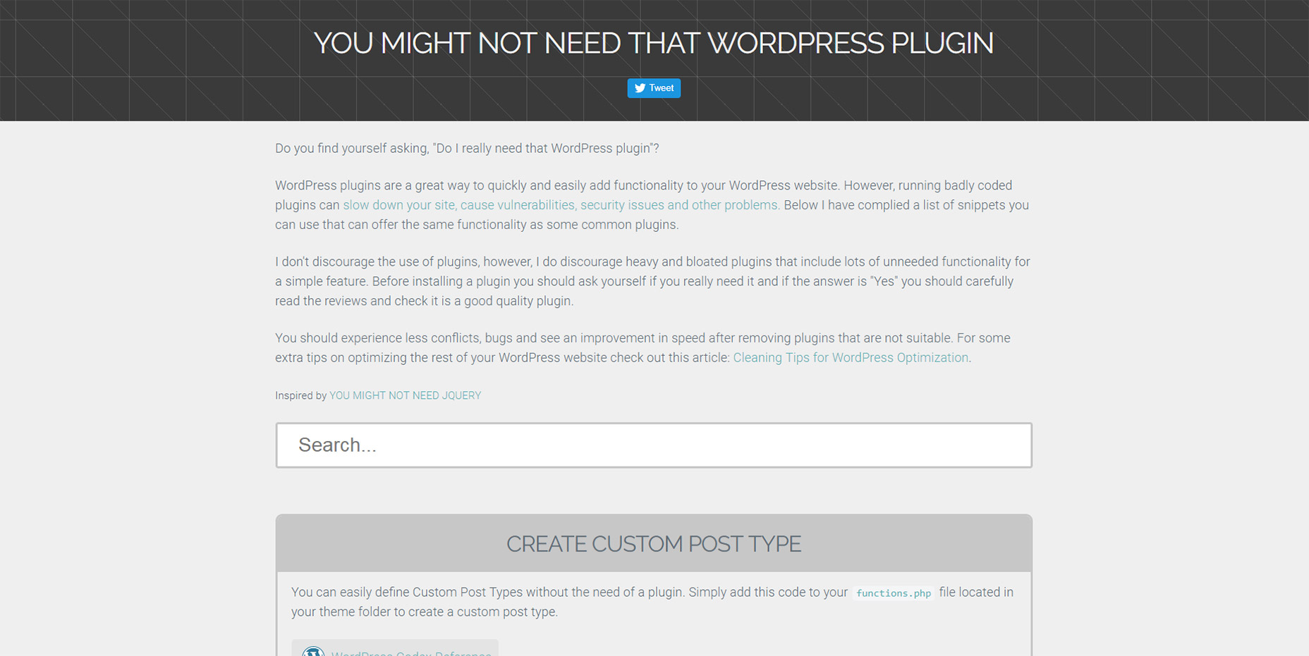 8 Free WordPress Code Generators, Tools, and Webapps 08-might-not-need-wp-plugin