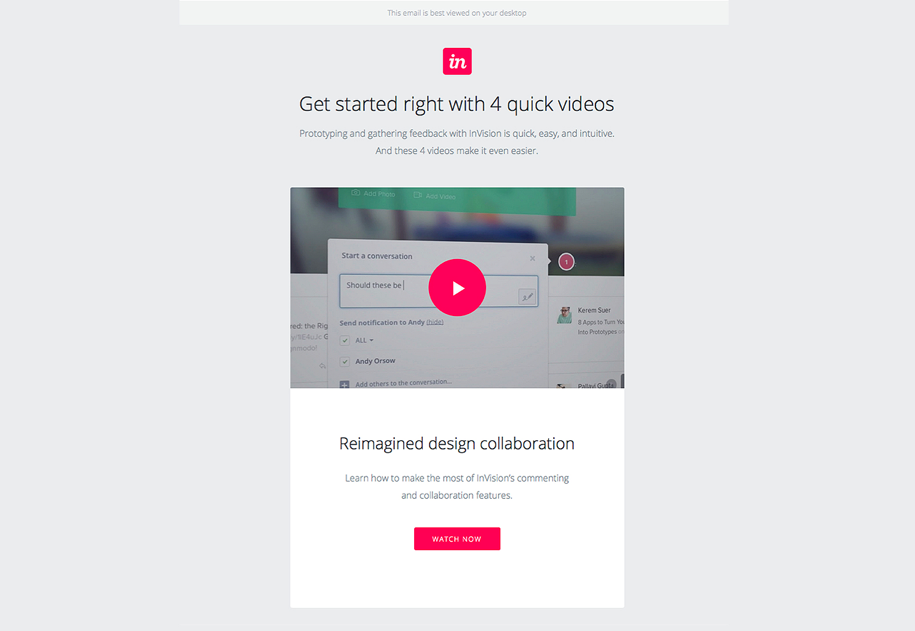 Ultimate UX Design Guide to SaaS On-Boarding, Part 2: Welcome Email 2_invisionapp