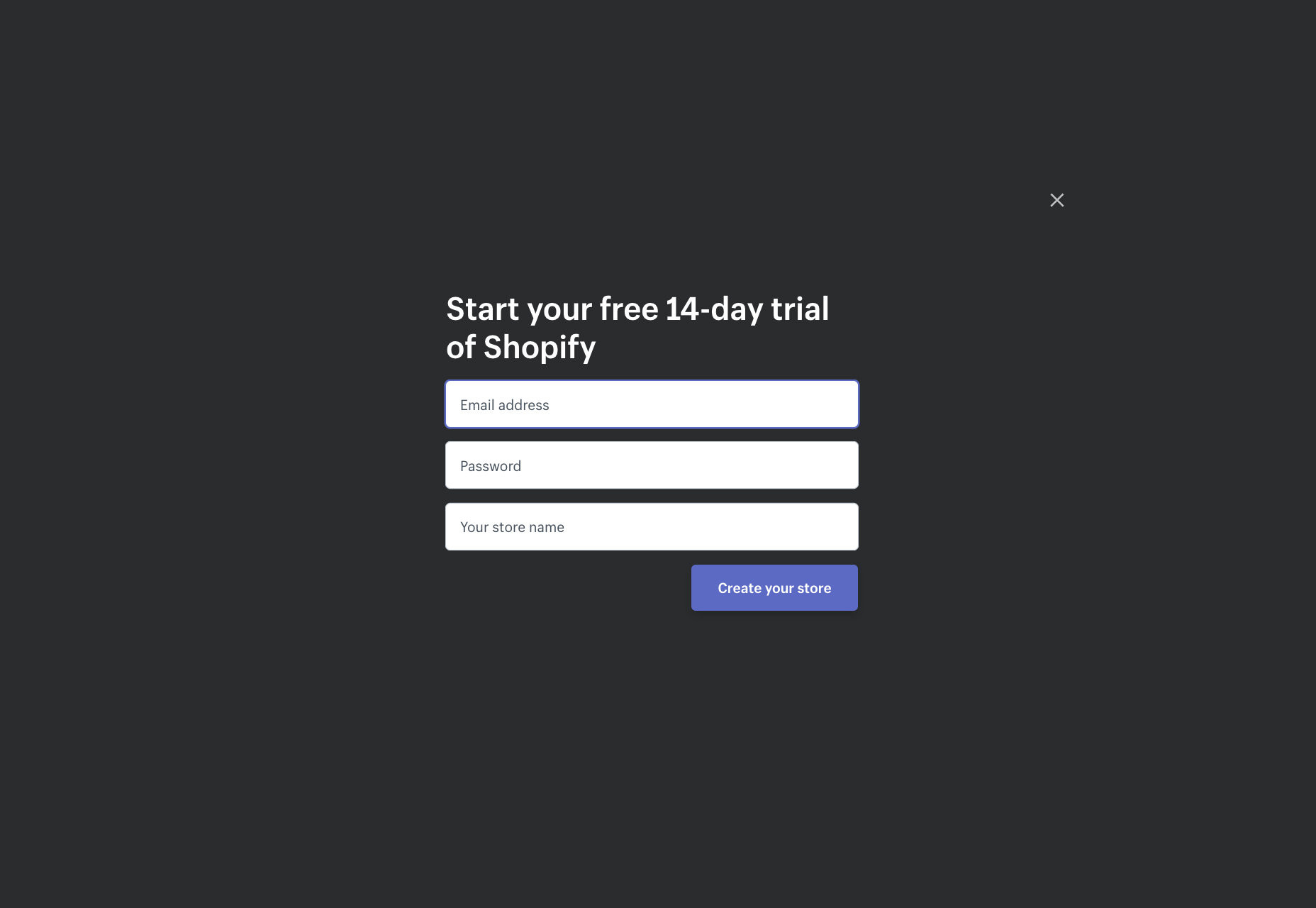 Ultimate UX Design Guide to SaaS On-Boarding, Part 1: Sign-up Forms 1_shopify