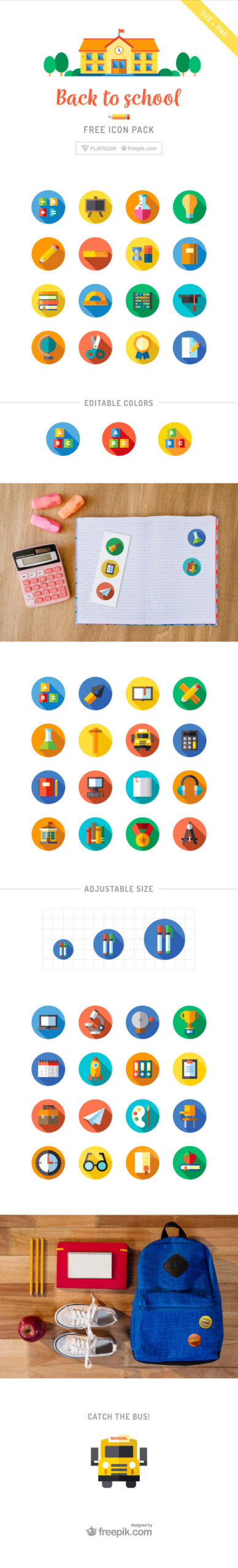 Free Download: Back to School Icons COVER (1)