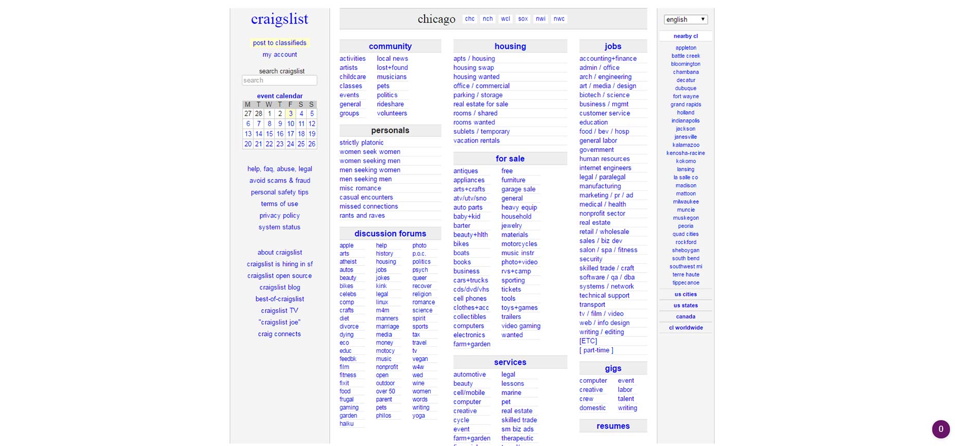 The Myth of Ugly Design craigslist