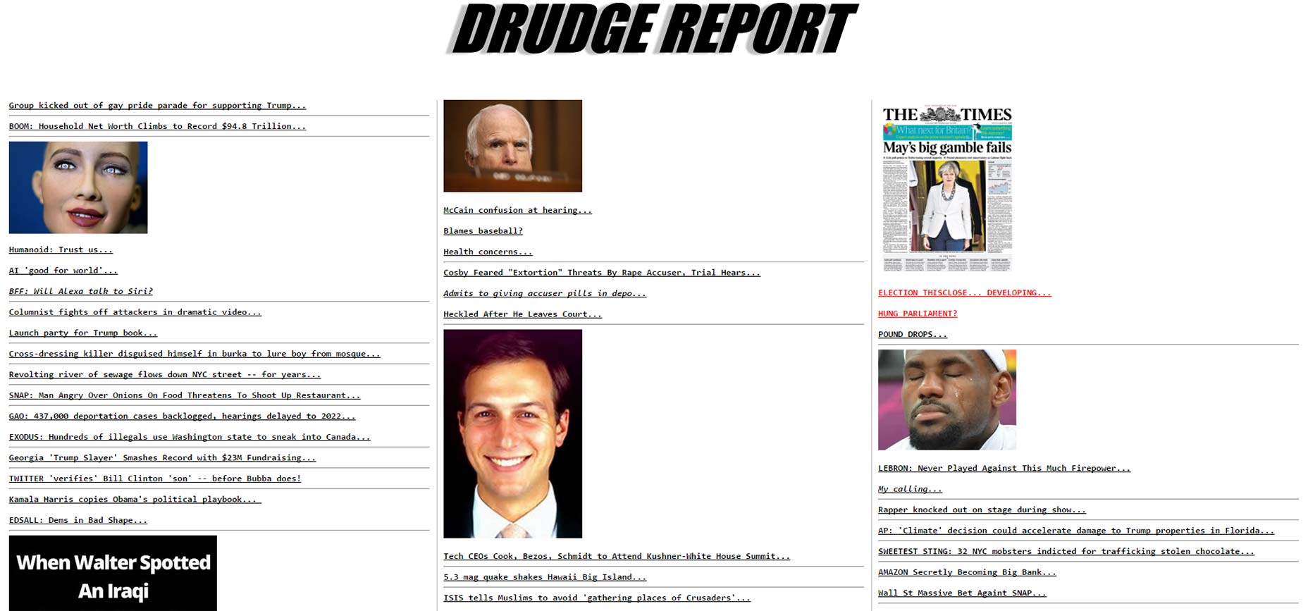 The Myth of Ugly Design DRUDGE REPORT
