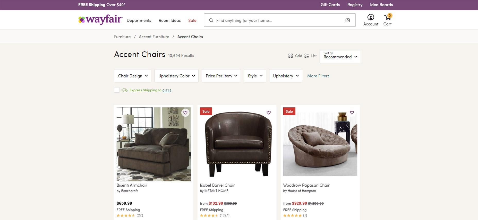 11 Ways Breadcrumbs Bolster UX Design 01-wayfair-breadcrumbs-cat-page