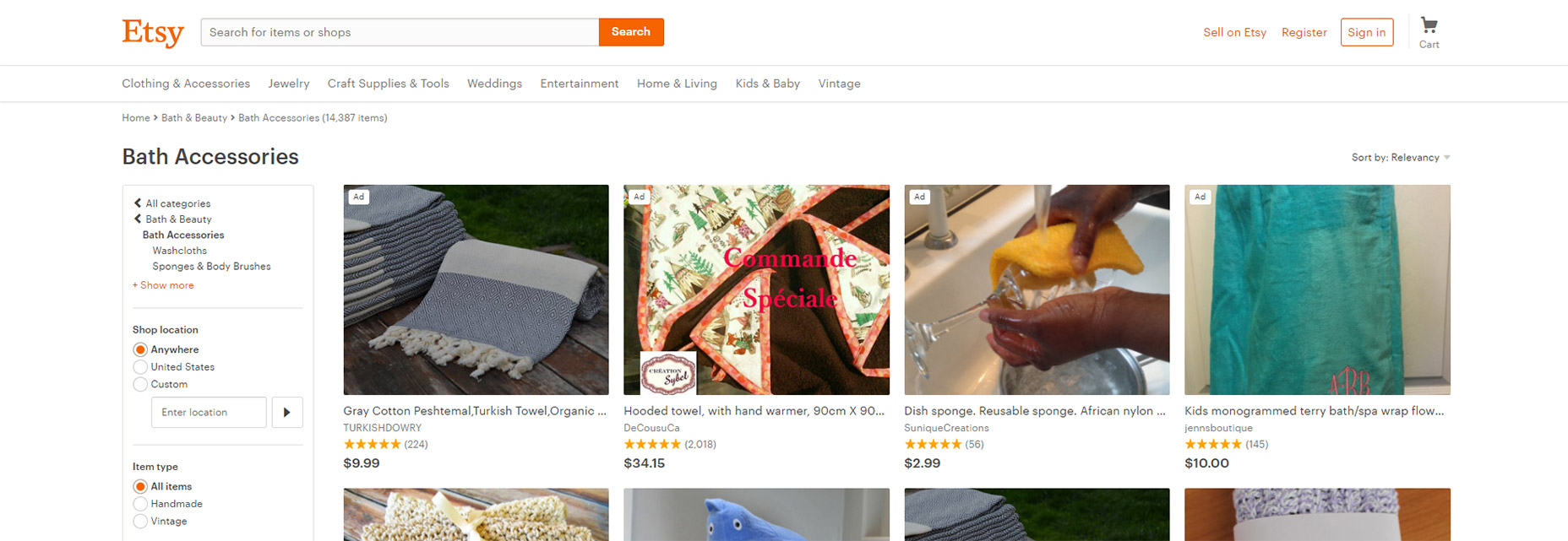11 Ways Breadcrumbs Bolster UX Design 10-etsy-breadcrumbs-category-navigation