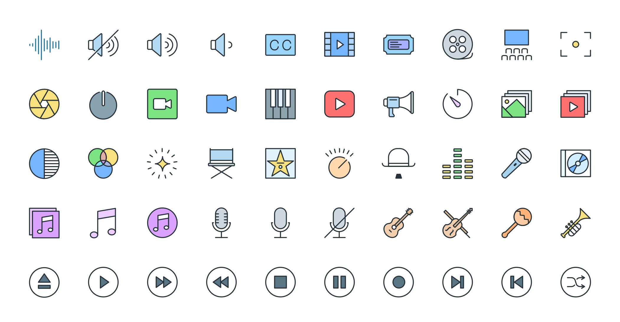 Free Download: Multimedia Pioneer Icons multimedia-c