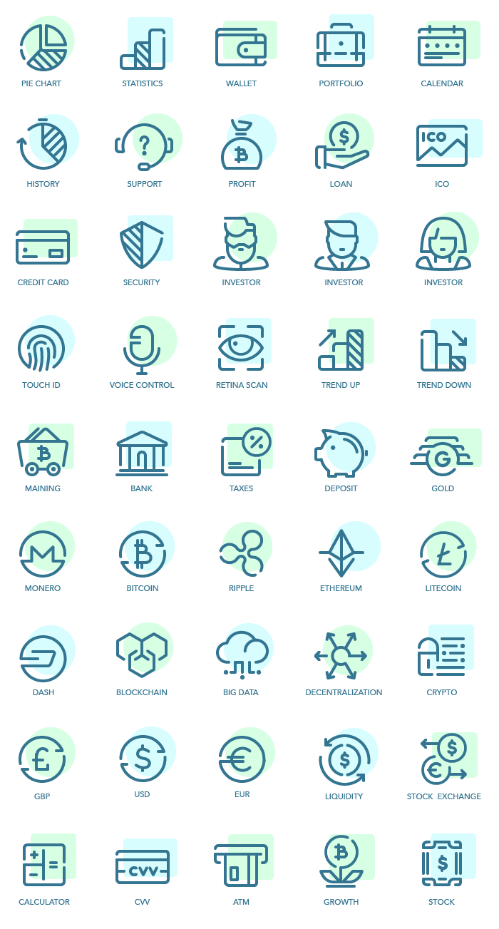 Free Download: Fintech Icon Set content_colored_2