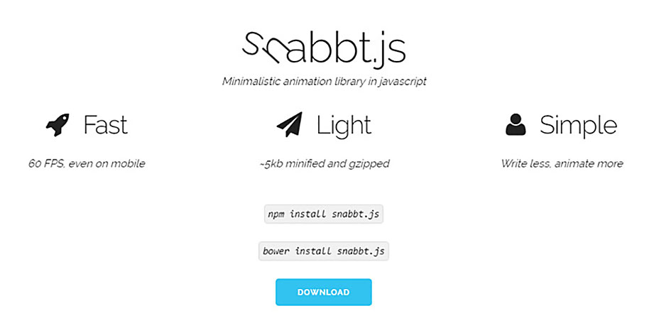75 Web Animation Tools You Have to Try 5-snabbt-js