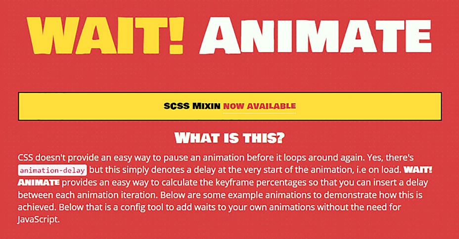 75 Web Animation Tools You Have to Try 11-wait-animate