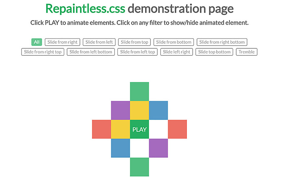 75 Web Animation Tools You Have to Try 36-repaintless-css
