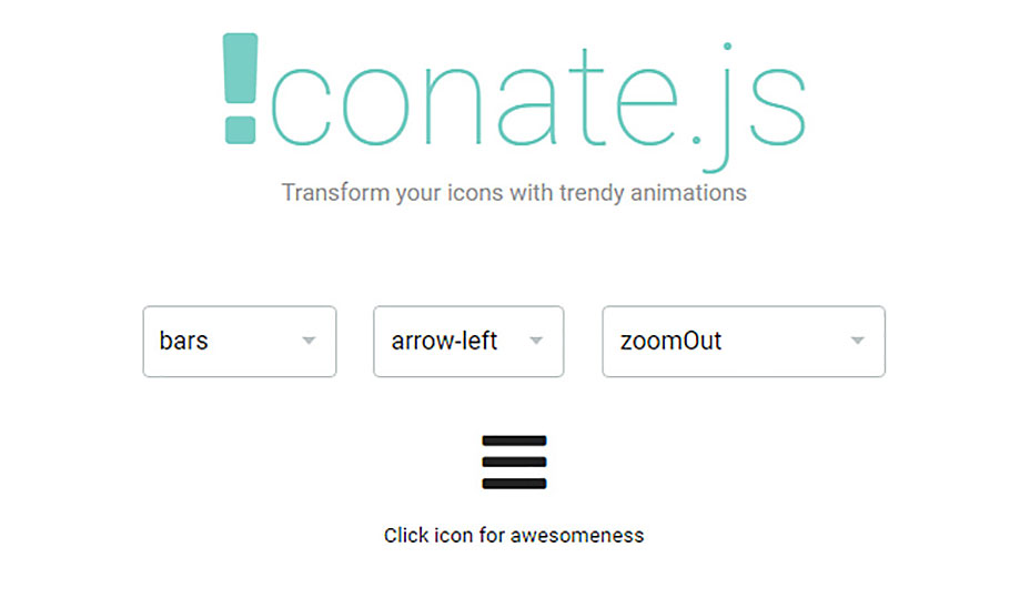 75 Web Animation Tools You Have to Try 46-iconate-css