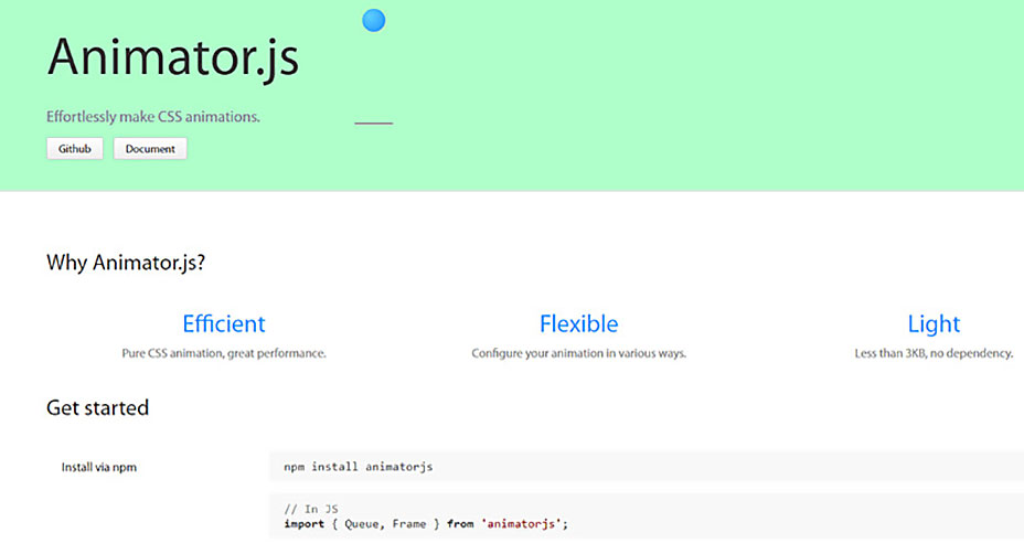 75 Web Animation Tools You Have to Try 67-Animator-js