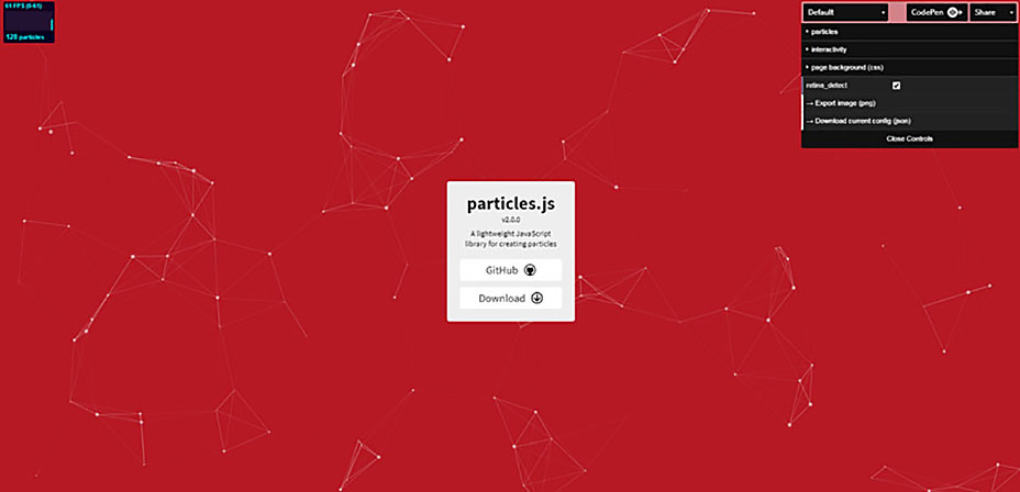 75 Web Animation Tools You Have to Try 73-Particles-js