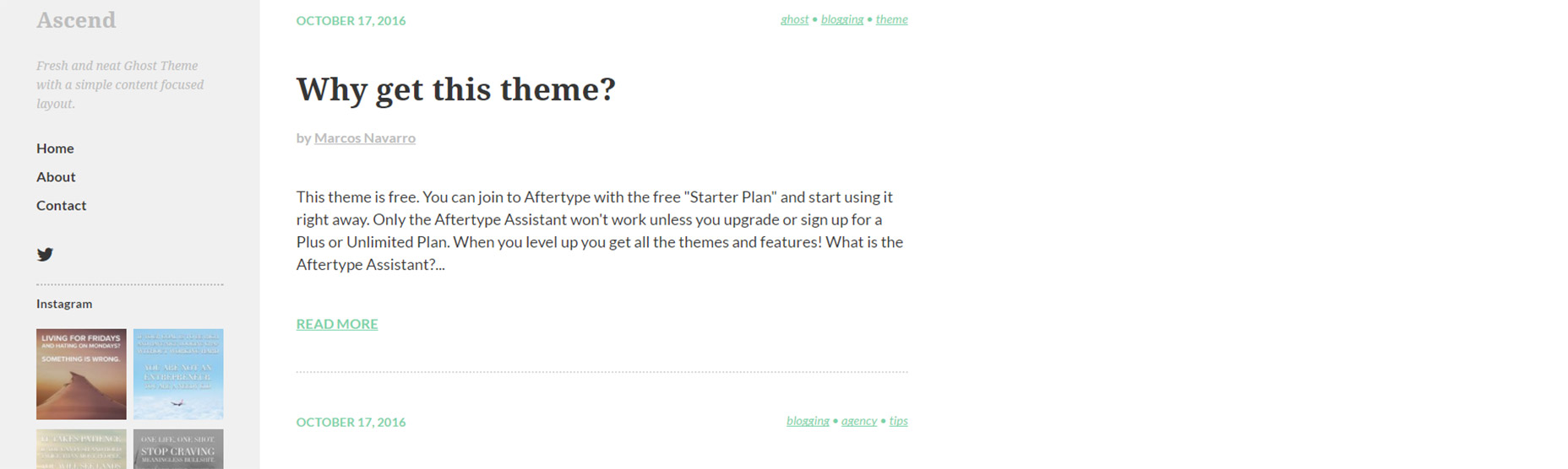 10 Free Kick-Ass Ghost Themes 07-ascend-theme