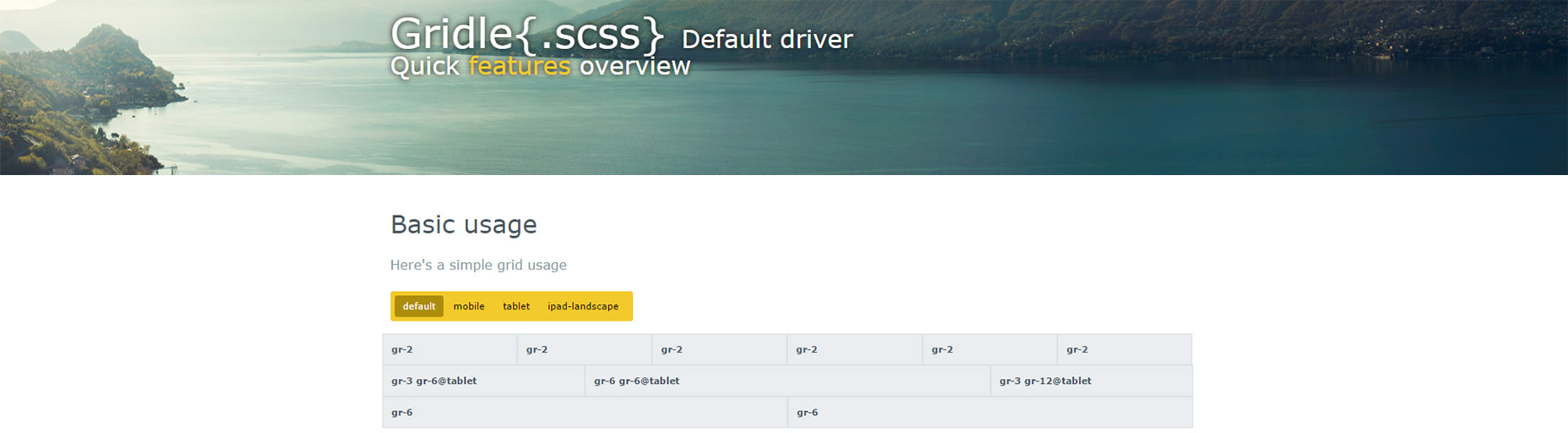 9 Exciting Open Source Sass Frameworks 06-gridle-grid-system