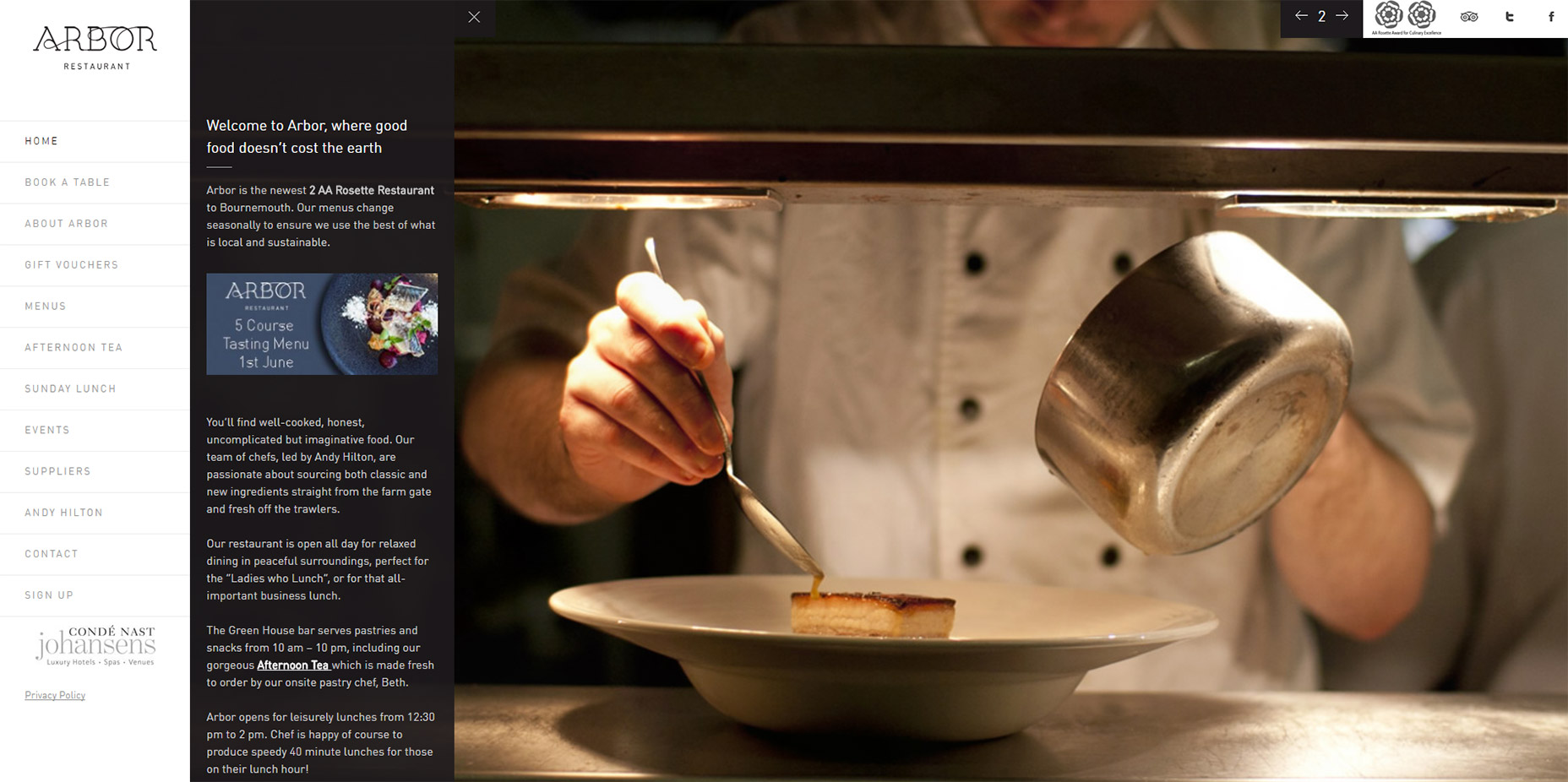 10 Sites Doing Vertical Navigation Right 02-arbor-boston-restaurant-site