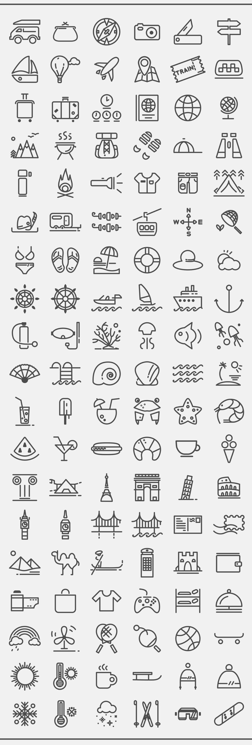 Free Download: Travelling Icon Set tr2