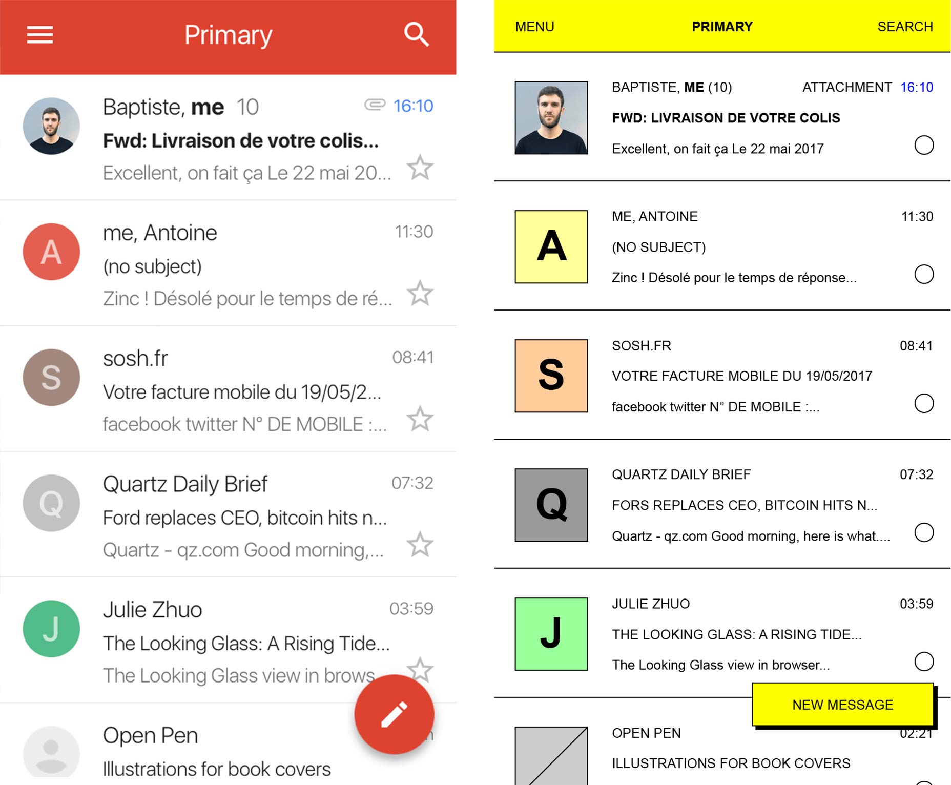 Giving Popular Apps the Brutalist Treatment Brutalist-redesign_Pierre-Buttin-05