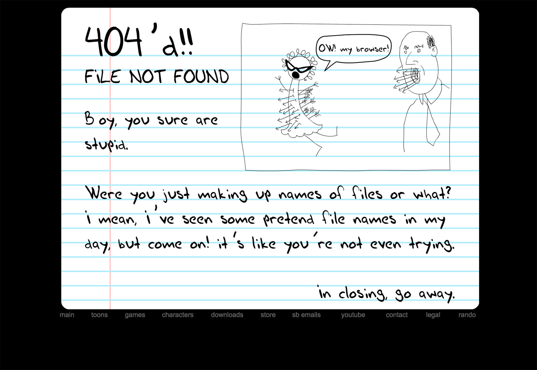 5 Ways to Use 404 Pages Well homestarrunner
