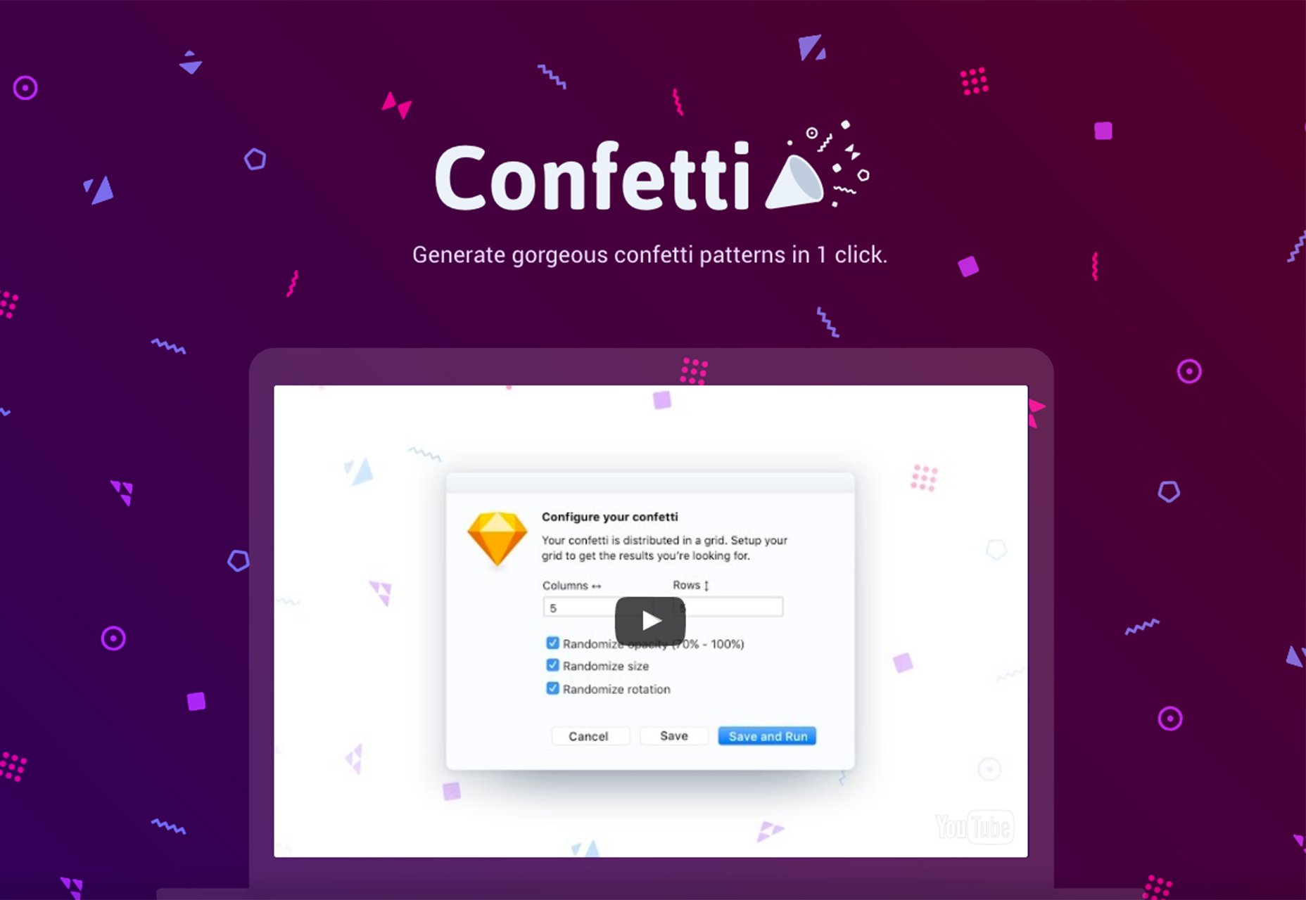 What’s New for Designers, May 2017 confetti