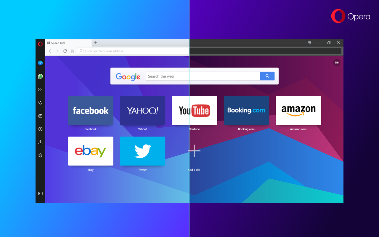 Opera is “Reborn” DarkLight_Theme