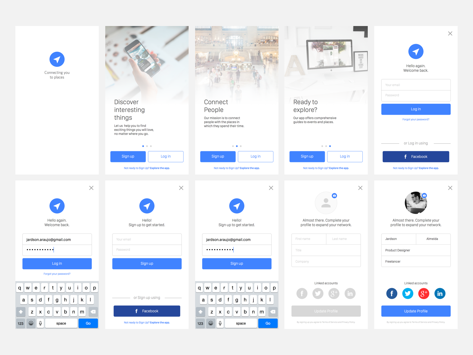 Free Download: Sign In Project - 50 FREE iOS App Screens for Sketch d3