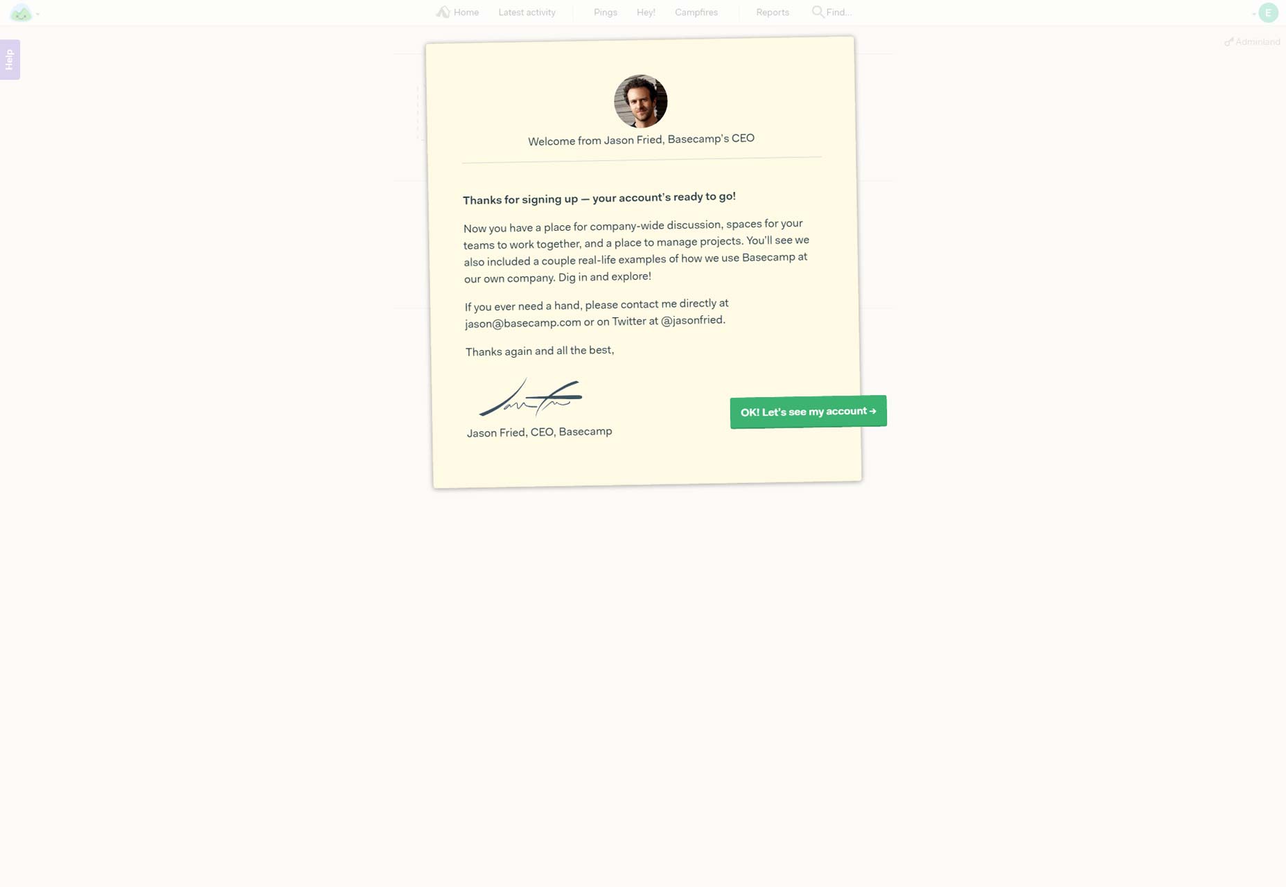 10 Ways to Create Great User Onboarding basecamp4
