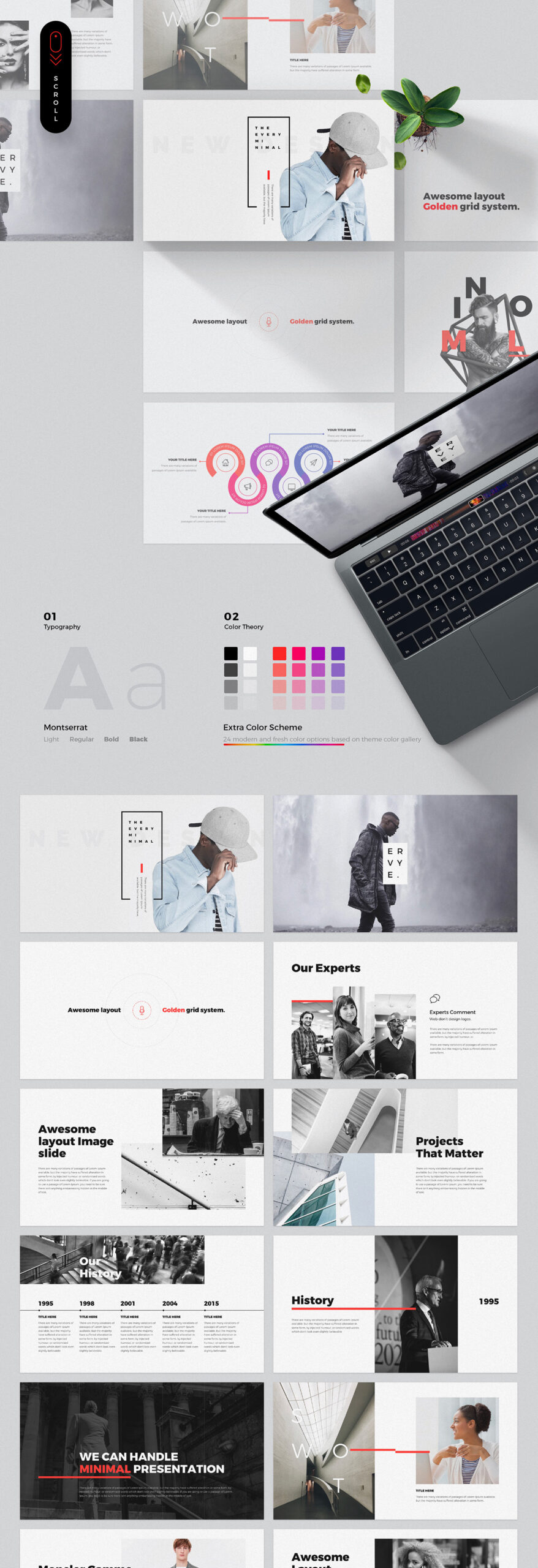 Free Download: Every - Minimal Powerpoint & Keynote Template ev1