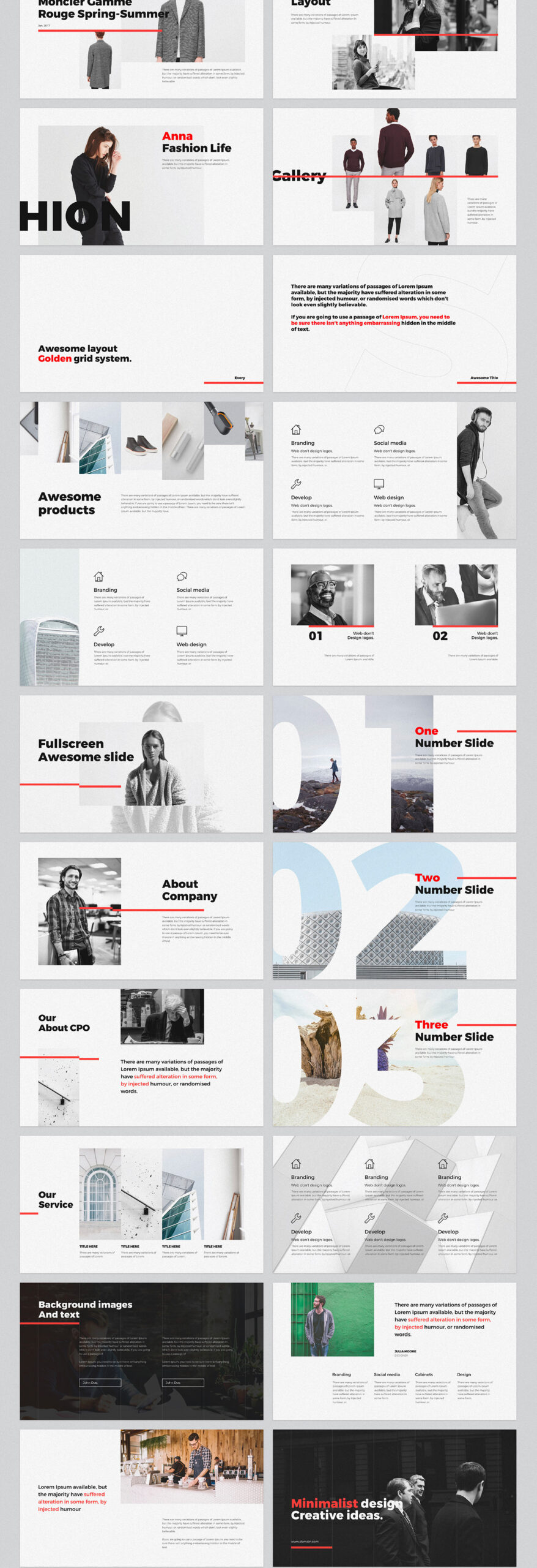 Free Download: Every - Minimal Powerpoint & Keynote Template ev2