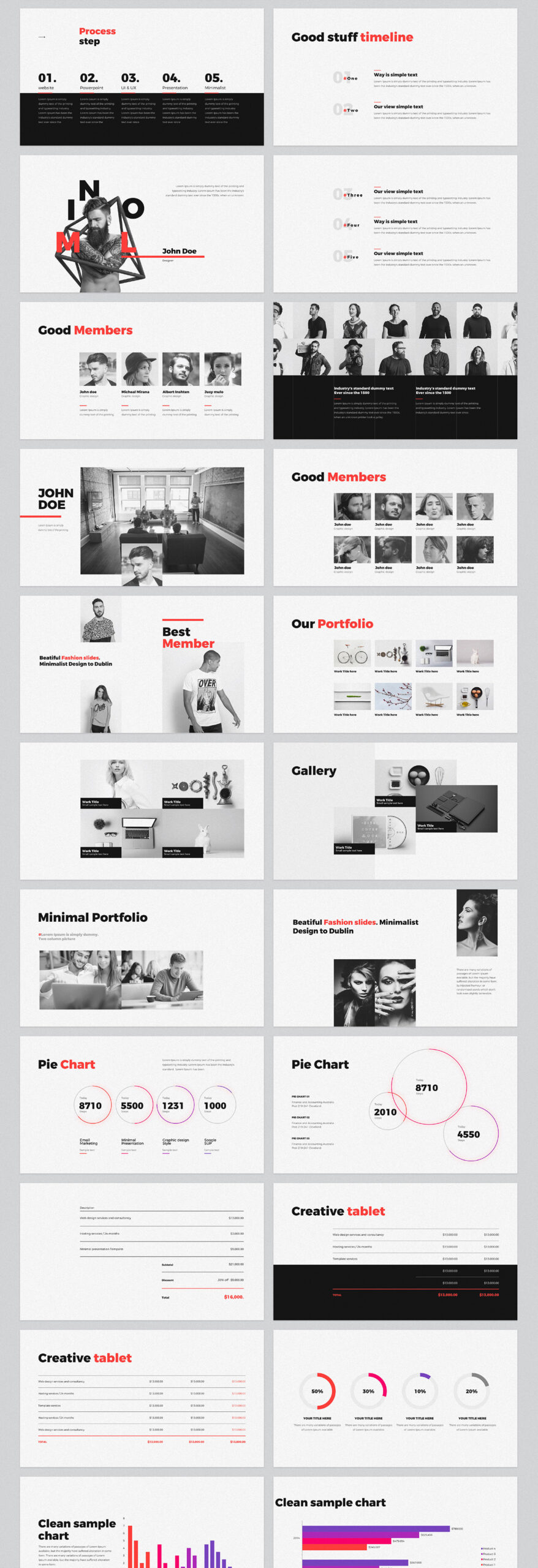 Free Download: Every - Minimal Powerpoint & Keynote Template ev3