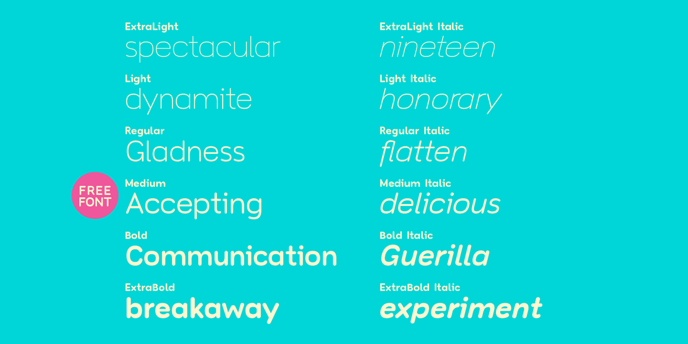 Free Download: Toriga Medium Typeface toriga3
